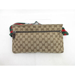 Gucci Bag Pouch Canvas GG Waist